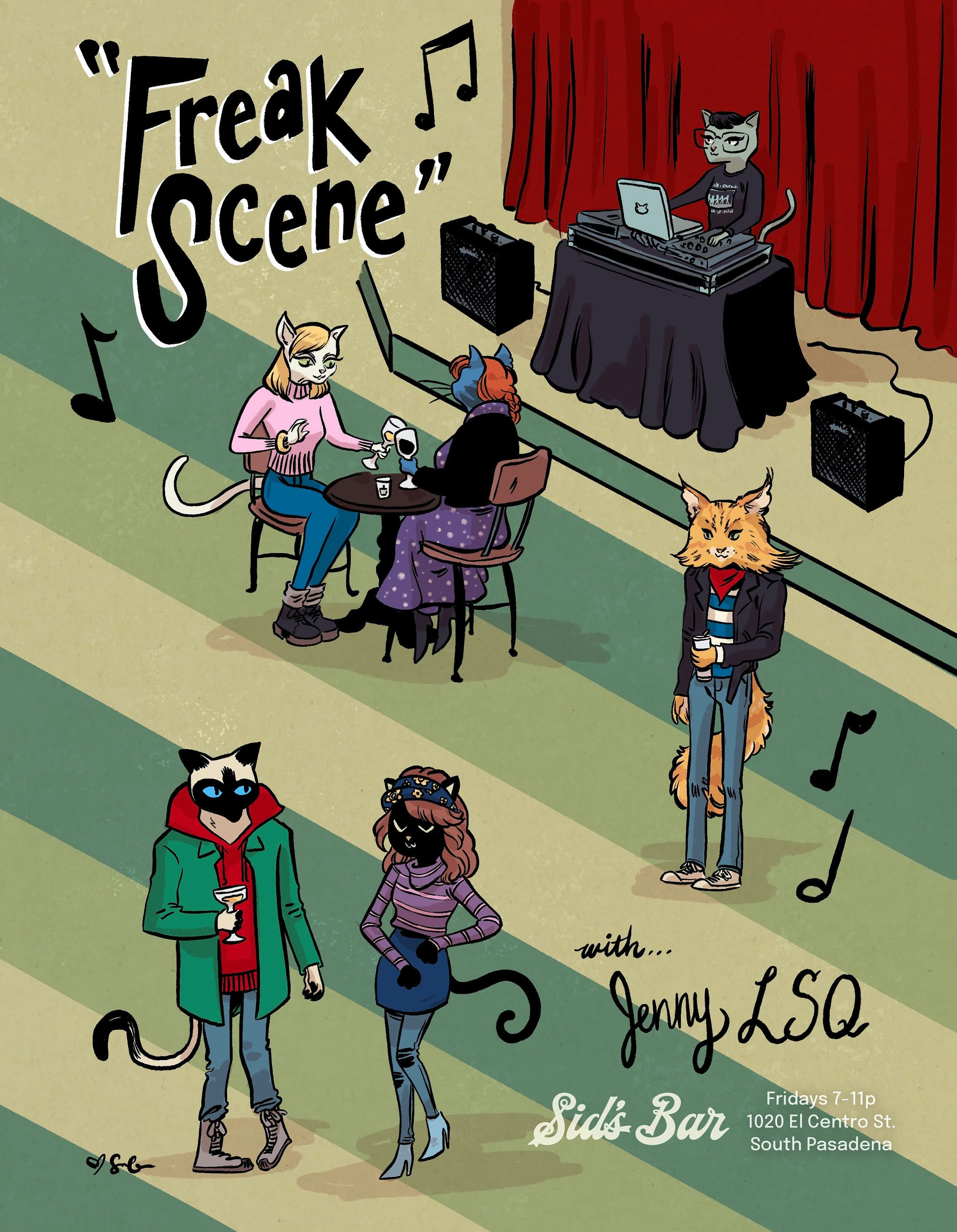 Official event artwork for Freak Scene With DJ Jenny LSQ