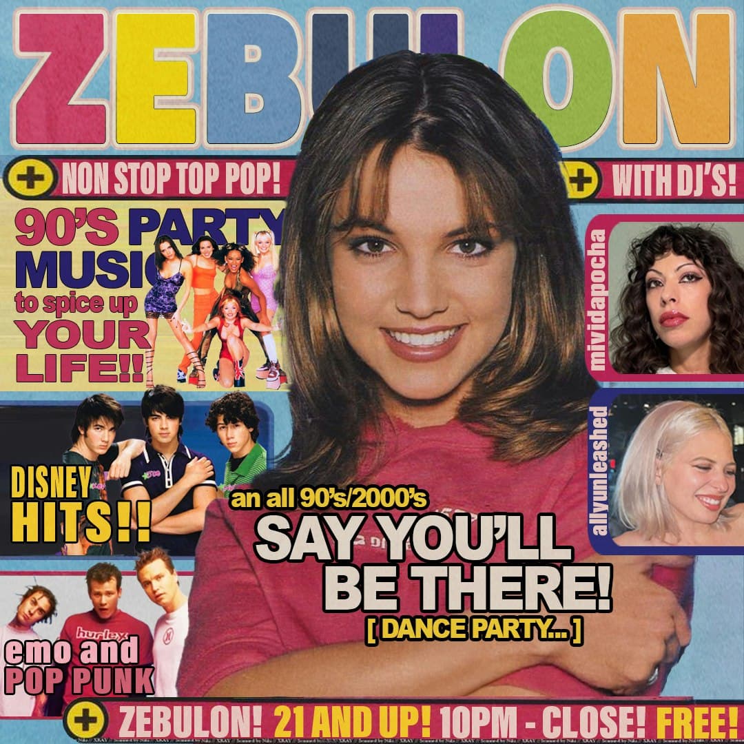 Official event artwork for Say You'll Be There: A 90s/2000s Dance Party