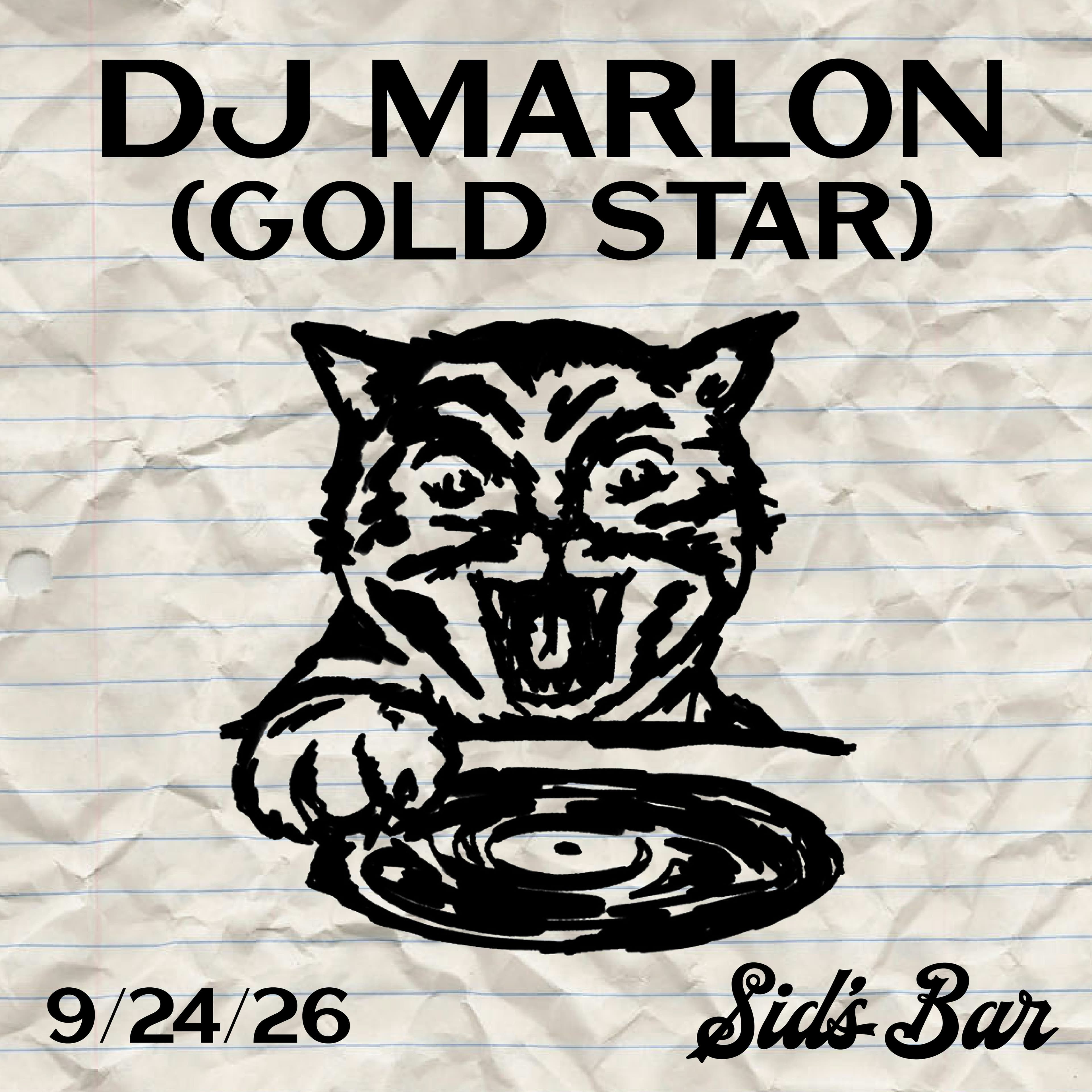 Official event artwork for DJ Marlon (Gold Star)