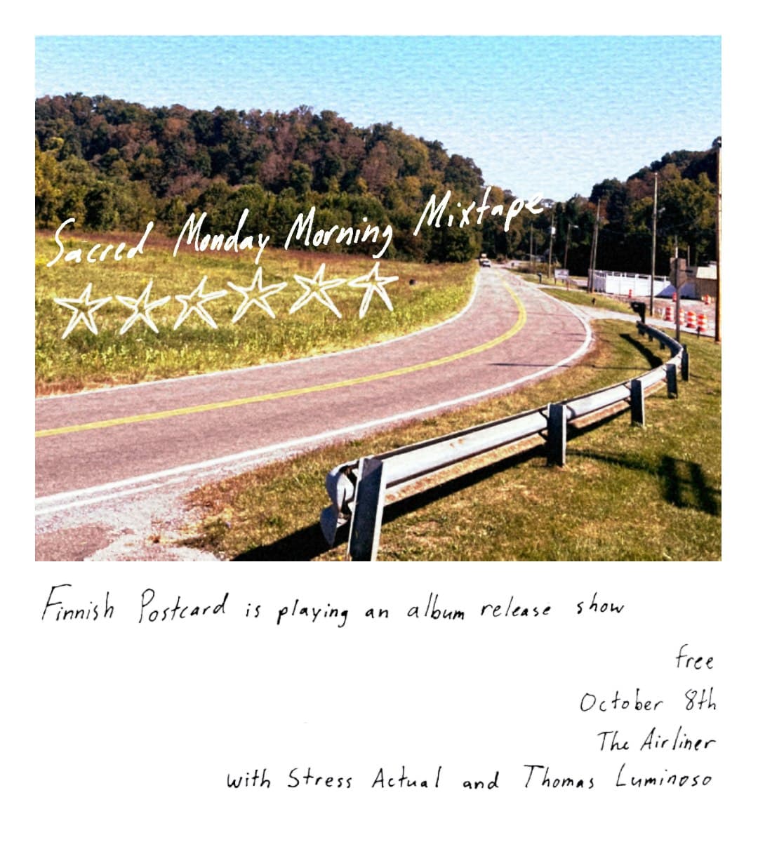 Official event artwork for Finnish Postcard Album Release Show