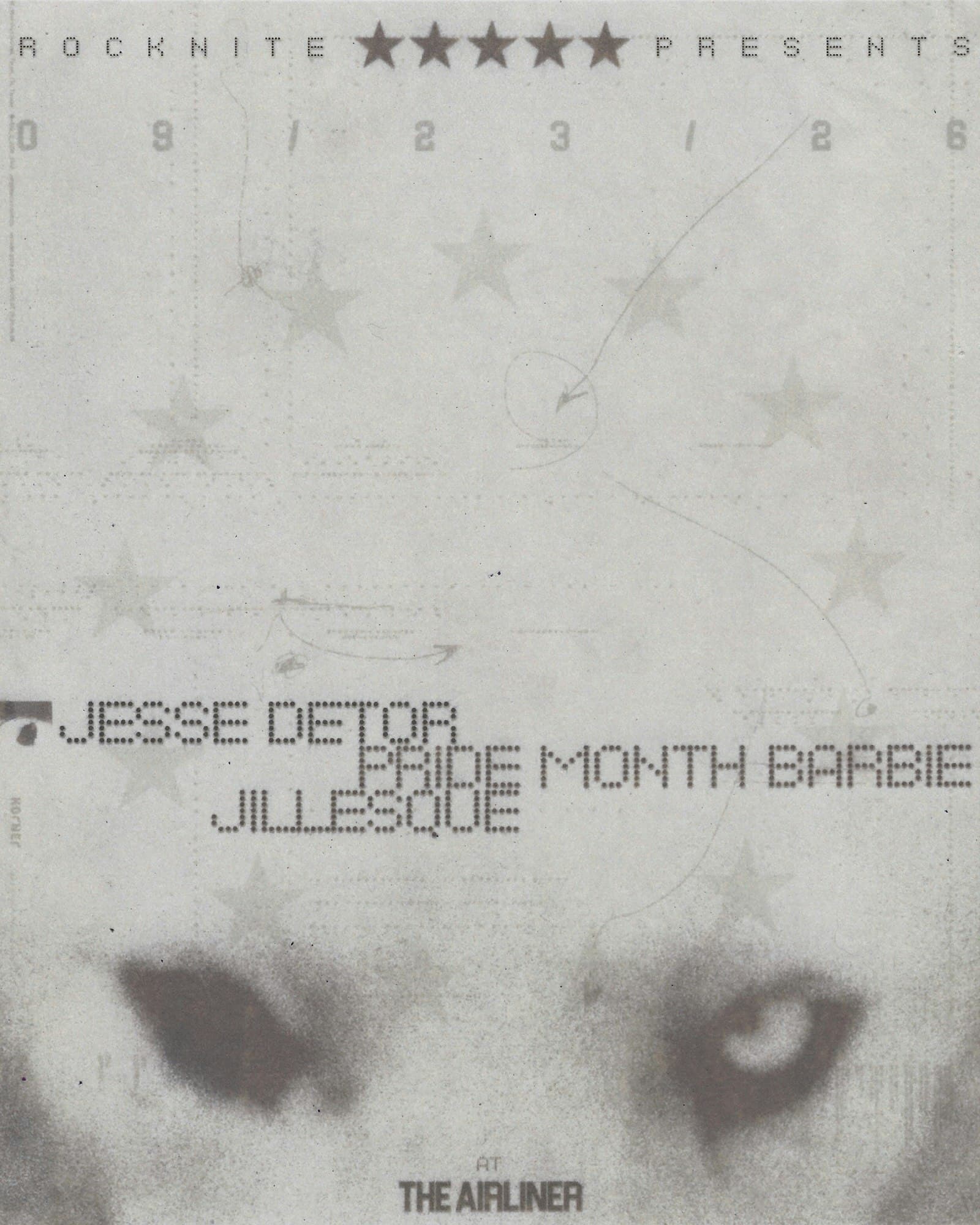 Official event artwork for rocknite.la: jesse detor/pride month barbie/jilles