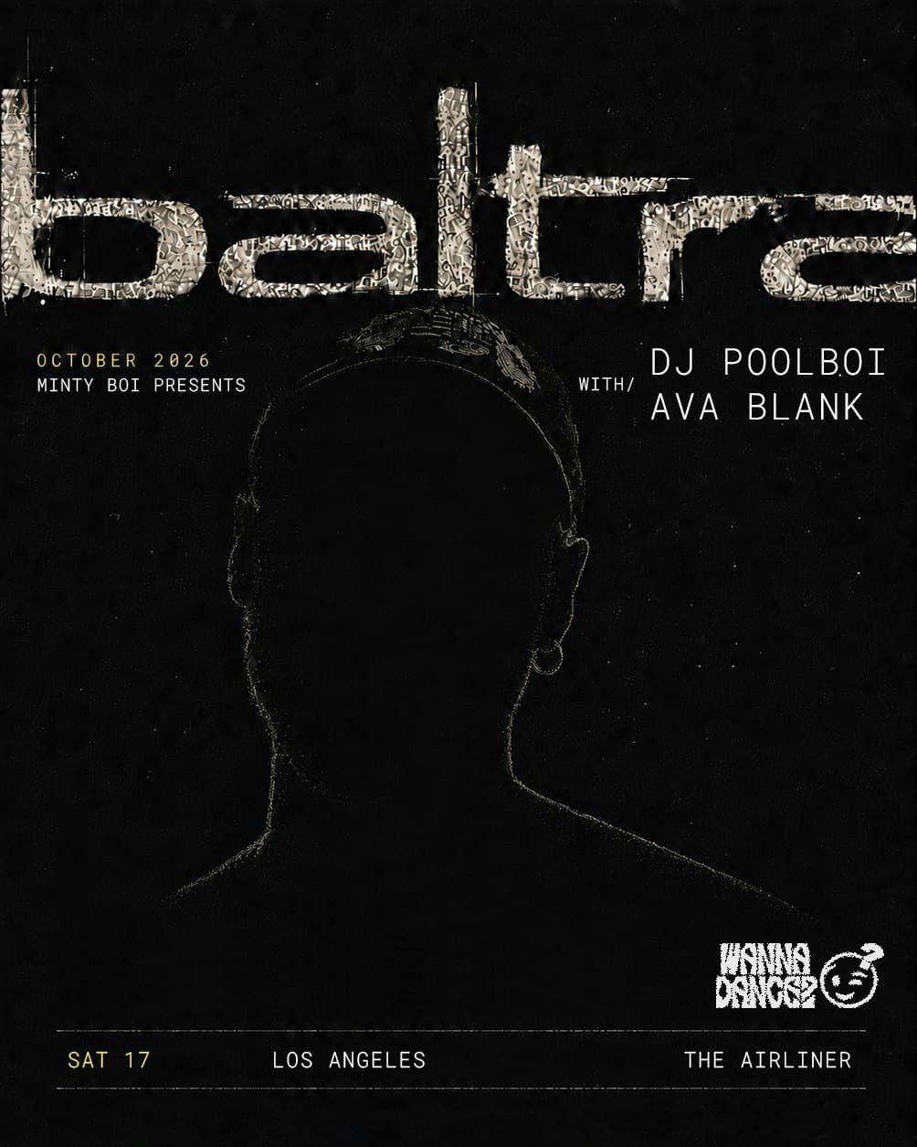 Official event artwork for Minty Boi Presents: Baltra, dj poolbol, ava blank