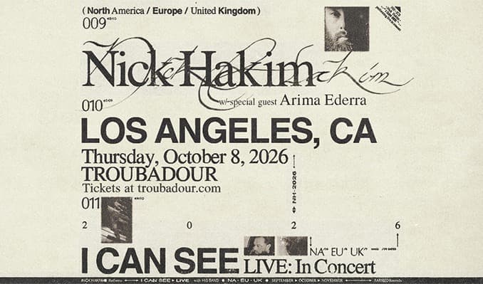 Official event artwork for Nick Hakim