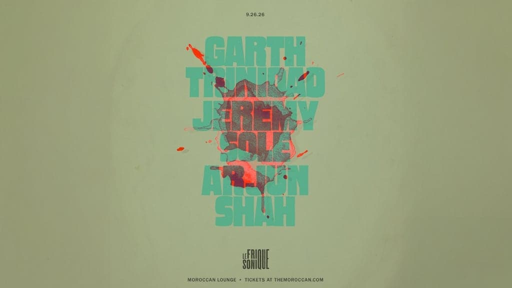 Official event artwork for LE FRIQUE SONIQUE Presents: Garth Trinidad