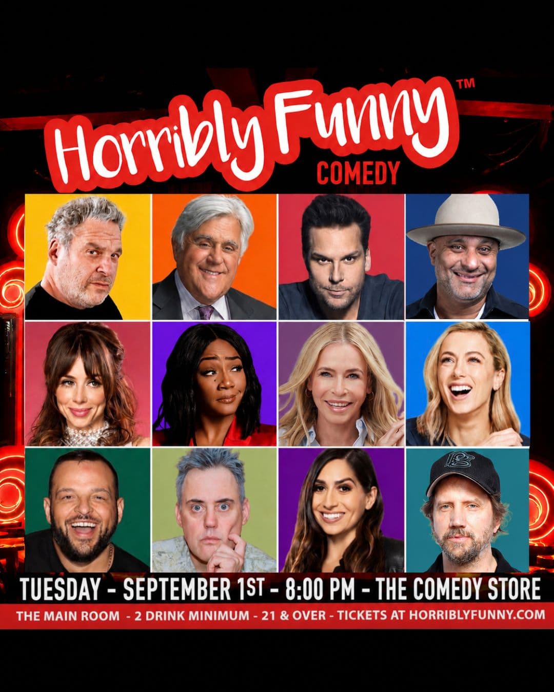 Official event artwork for Horribly Funny