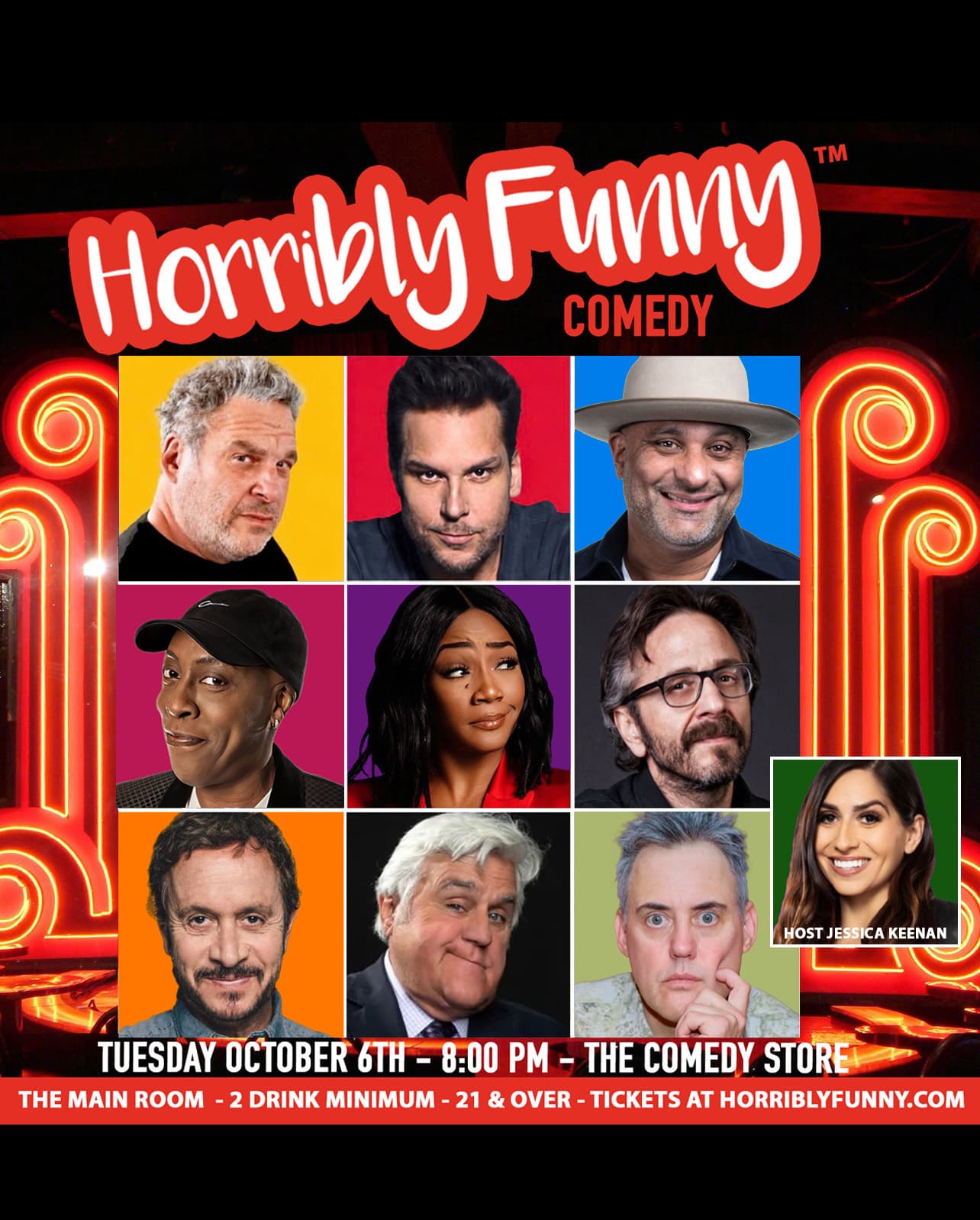 Official event artwork for Horribly Funny